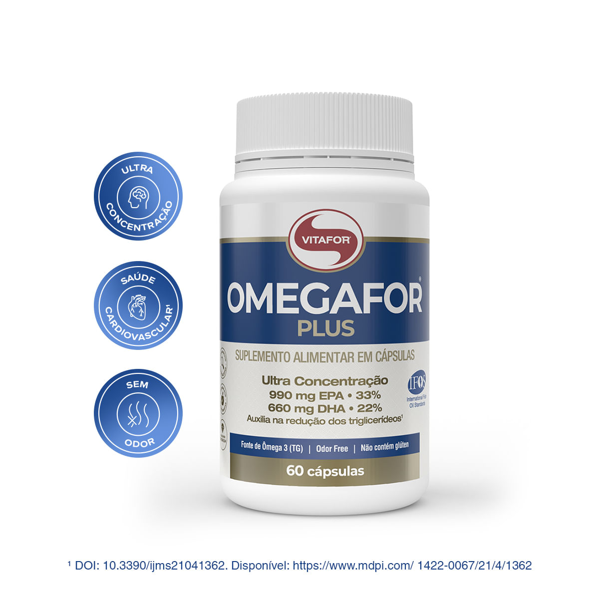 Ômegafor Plus 1000mg 60 Cápsulas